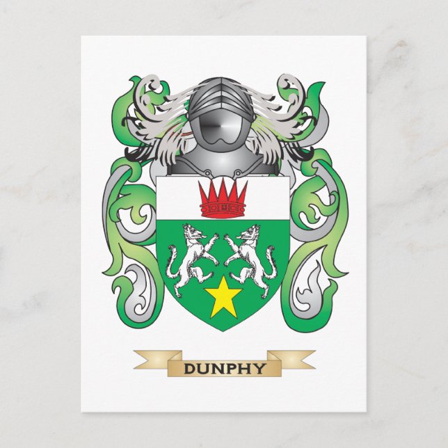 Dunphy Coat of Arms Postcard (Front)