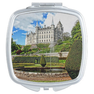 Dunrobin castle architecture photo compact mirror