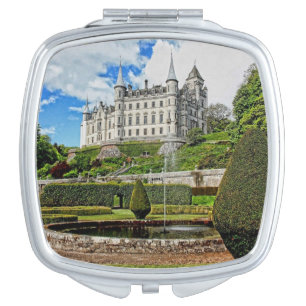 Dunrobin castle architecture photo compact mirror