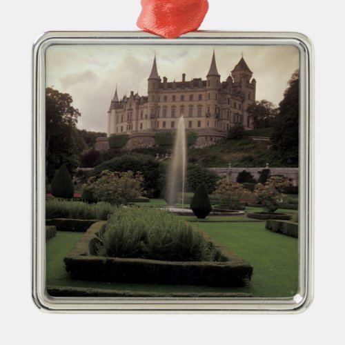 Dunrobin Castle Scotland Metal Ornament