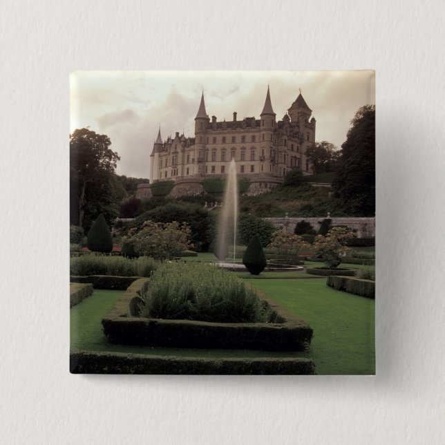 Dunrobin Castle, Scotland Pinback Button (Front)