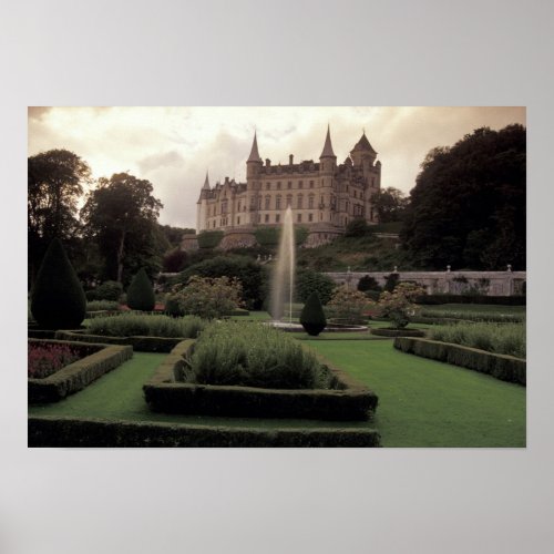 Dunrobin Castle Scotland Poster