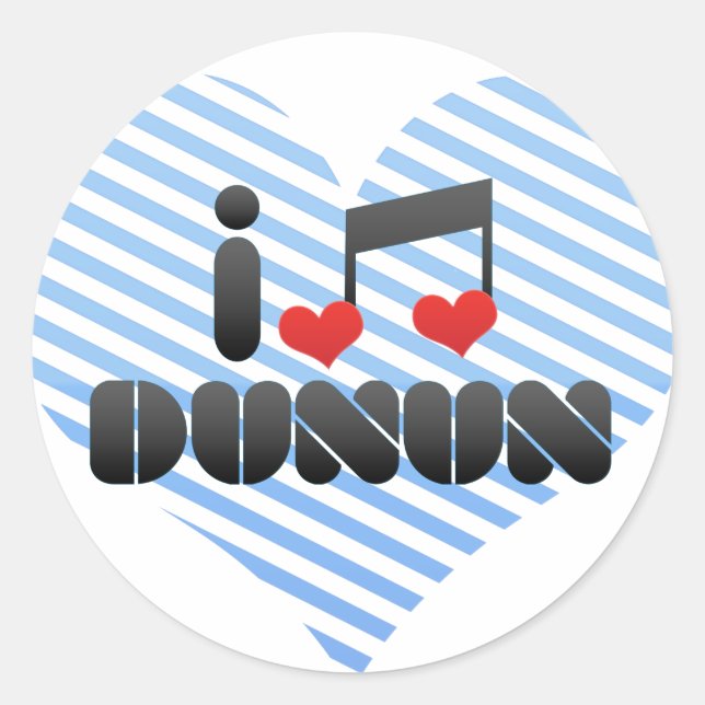 Dunun fan classic round sticker (Front)