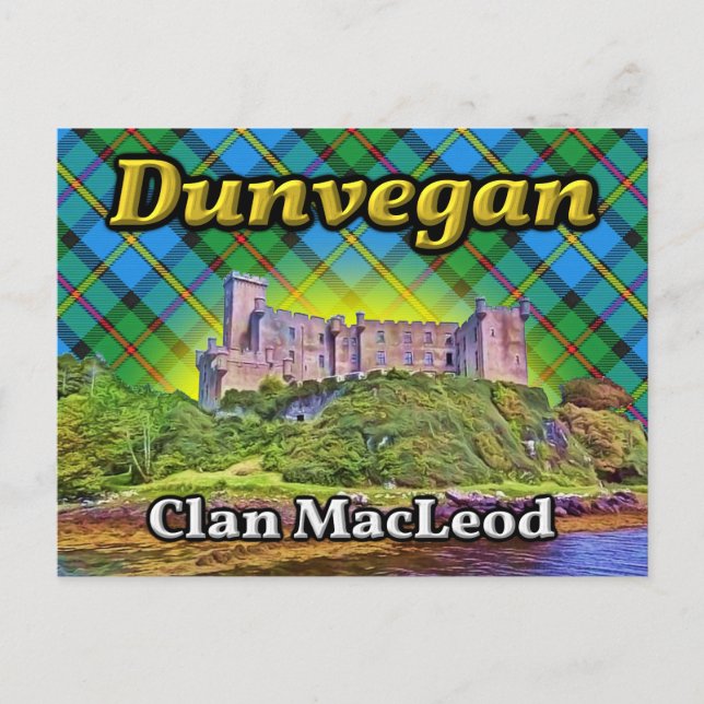 Dunvegan Castle Clan MacLeod Isle of Skye Scotland Postcard (Front)