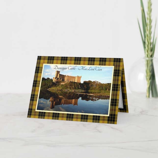 Dunvegan Castle MacLeod Clan Folded Greeting Card (Front)