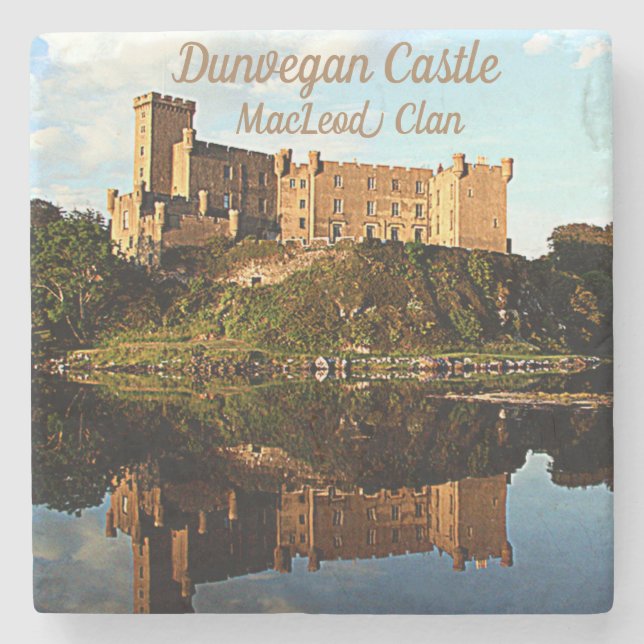 Dunvegan Castle – MacLeod Clan Stone Coaster (Front)