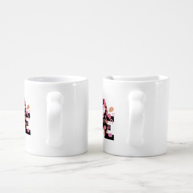 DUO core, LOVE creashop_line pattern Coffee Mug Set (Handle)