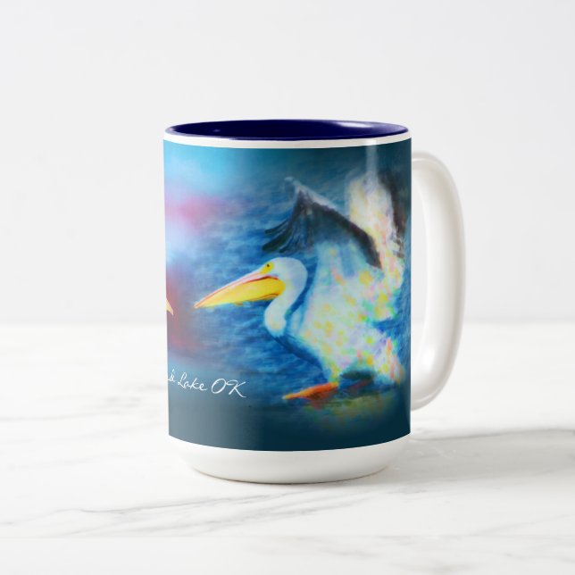 duo pelicans 19 mug (Front Right)