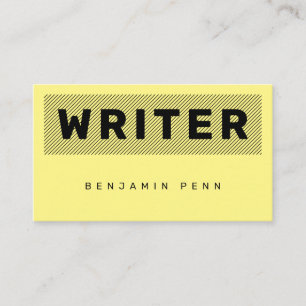 Duo tone brutal bold black yellow business card