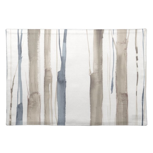 Duo Tone Trees II Cloth Placemat (Front)