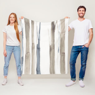 Duo Tone Trees II Fleece Blanket