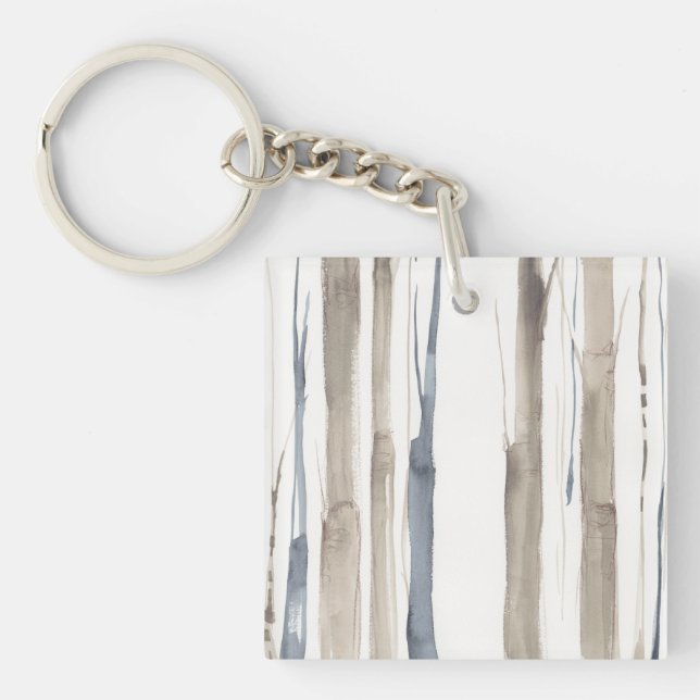Duo Tone Trees II Keychain (Front)