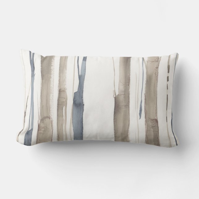 Duo Tone Trees II Lumbar Pillow (Front)
