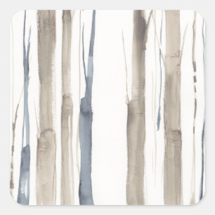 Duo Tone Trees II Square Sticker