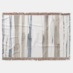 Duo Tone Trees II Throw Blanket