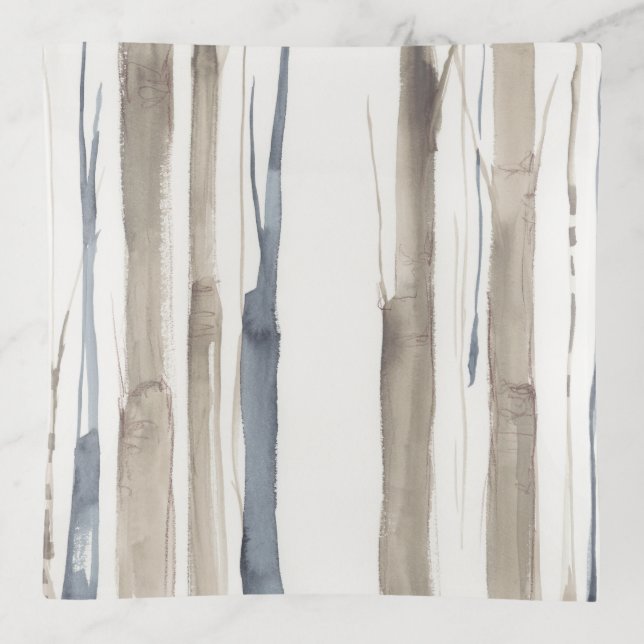 Duo Tone Trees II Trinket Tray (Front)