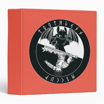 Duo Toothless & Hiccup Icon 3 Ring Binder by howtotrainyourdragon at Zazzle