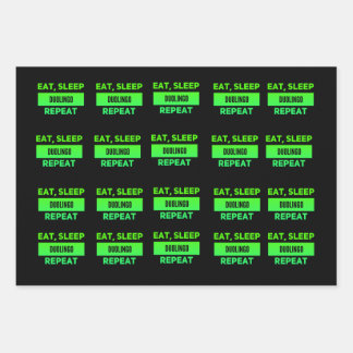 duolingo wrapping paper sheets