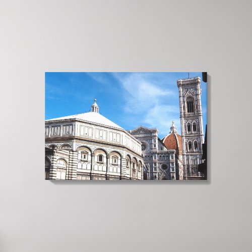 Duomo and Baptistry Florence canvas print