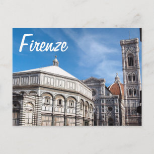 Duomo and Baptistry, Florence/Firenze postcard