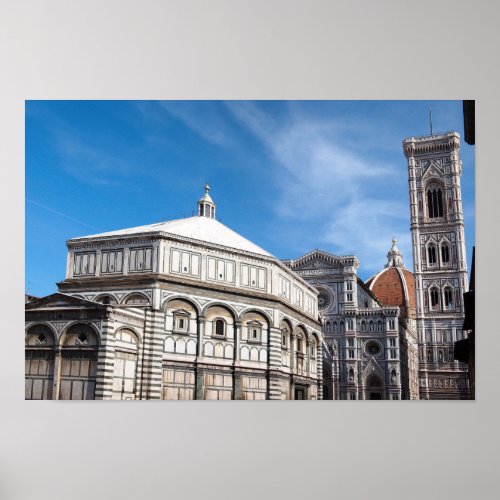 Duomo and Baptistry Florence poster