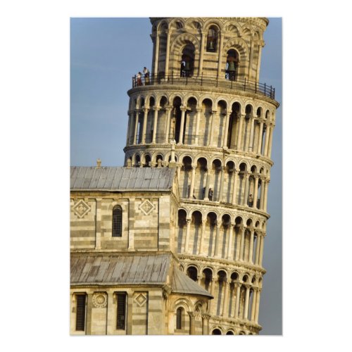 Duomo and Leaning Tower Pisa Tuscany Italy Photo Print