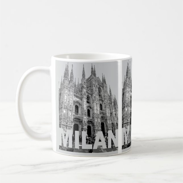 Duomo Cathedral Church of Milan, Lombardy on a Coffee Mug (Left)