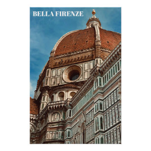 ** DUOMO Church Florence Firenze Italy AP12 Poster