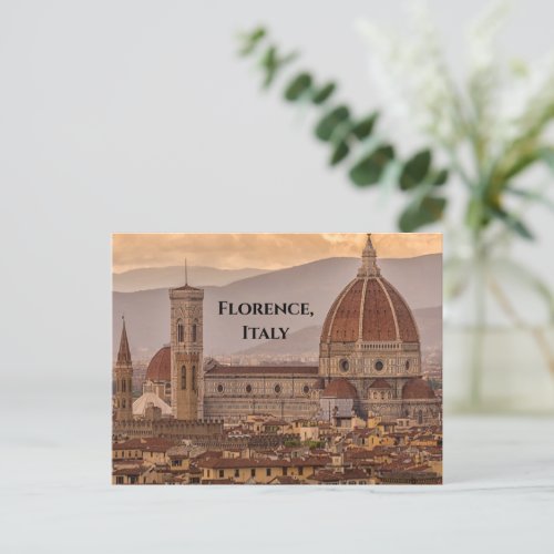 Duomo di Firenze Florence Italy Design Postcard