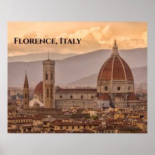 Duomo di Firenze Florence Italy Design Poster
