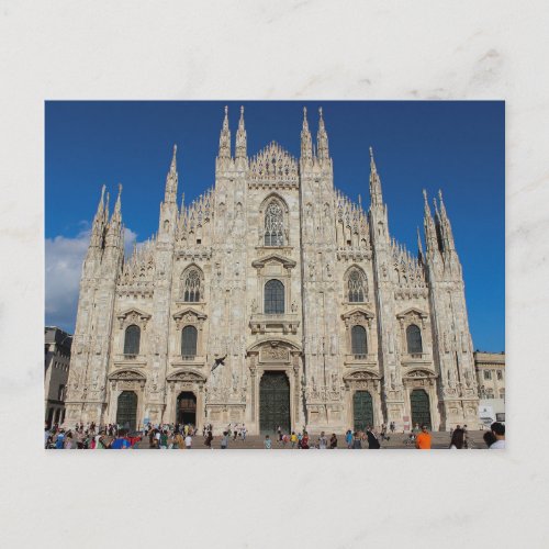 Duomo di Milano Cathedral  Milan Italy Postcard