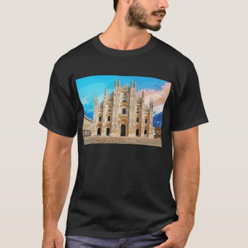 Duomo di Milano Church Milan Italy 2 T_Shirt