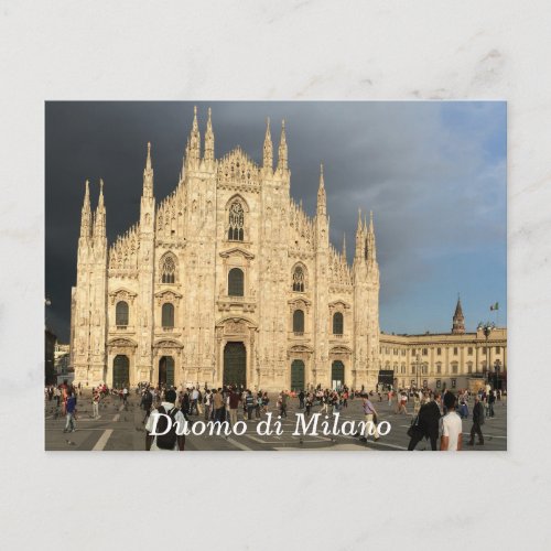 Duomo do Milano Milan Italy Sacred Cathedral Postcard