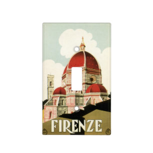 Duomo in Firenze Florence Italy Vintage Travel Art Light Switch Cover