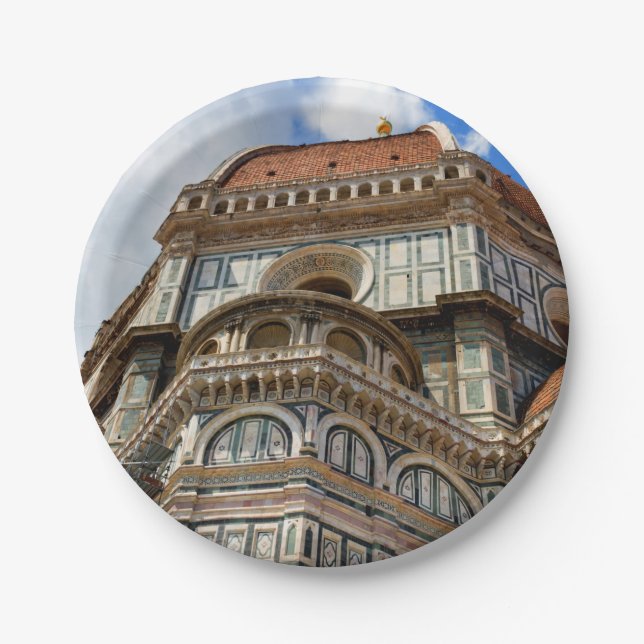 Duomo, in Florence, Tuscany, Italy Paper Plates (Front)