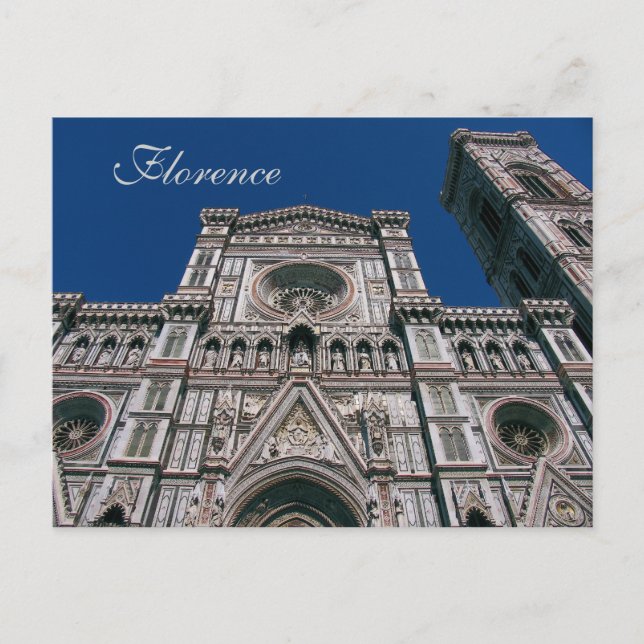 Duomo, or Santa Maria Del Fiore, Florence, Italy Postcard (Front)