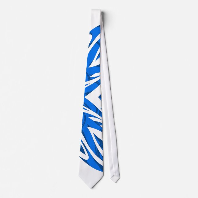 Duotone Tribal Tie Blue (Front)