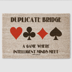 Duplicate Bridge A Game Where Intelligent Minds Fiber Doormat