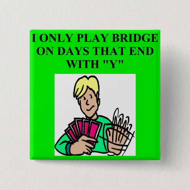 duplicate bridge game player button (Front)