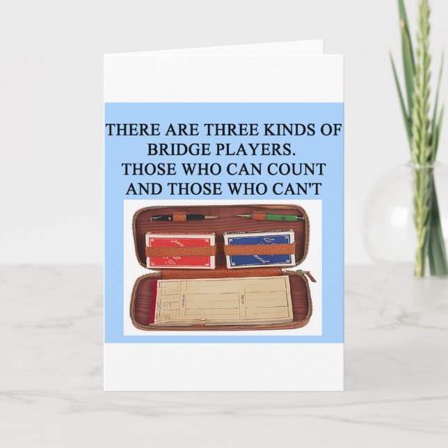 duplicate bridge game player card (Front)