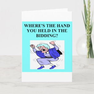 duplicate bridge game player card