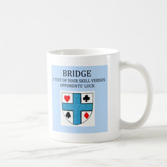 duplicate bridge game player coffee mug (Right)