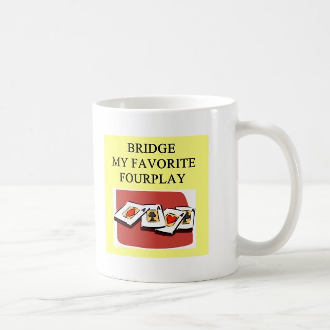 duplicate bridge game player coffee mug (Right)