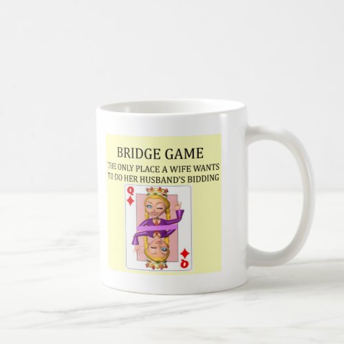 duplicate bridge game player coffee mug