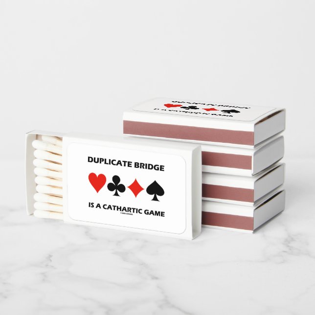 Duplicate Bridge Is A Cathartic Game Card Suits Matchboxes (Stacked)