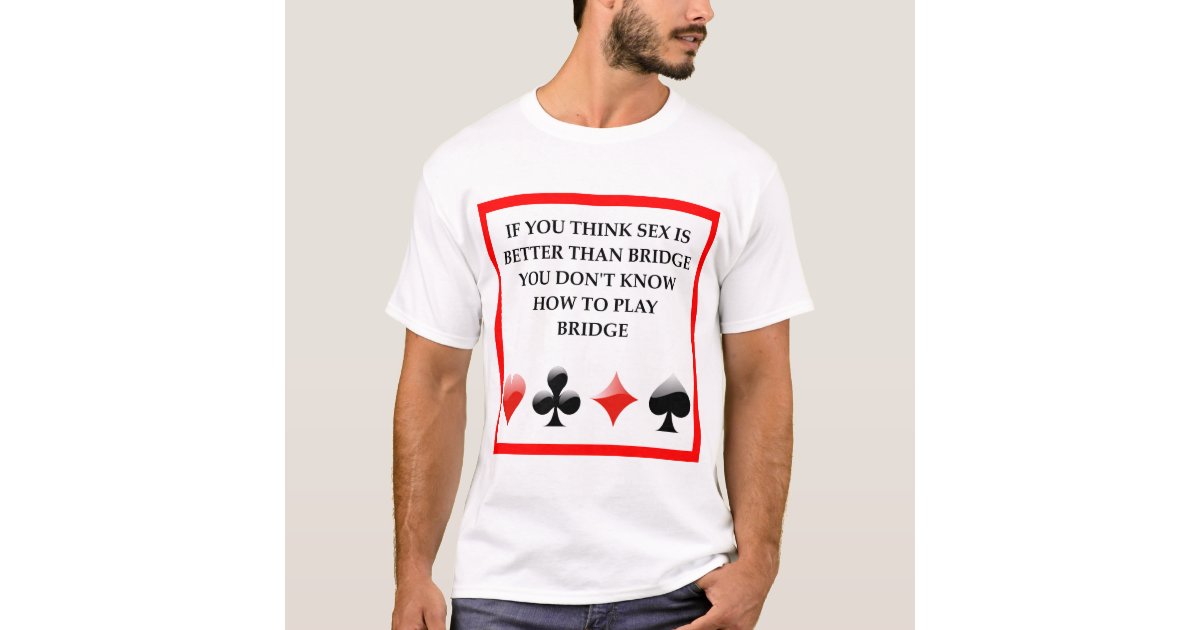 Duplicate Bridge Joke T Shirt Zazzle 0094