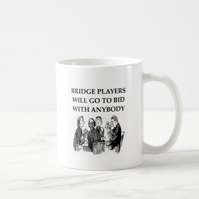 duplicate bridge jokes coffee mug