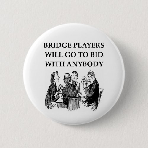 duplicate bridge jokes pinback button