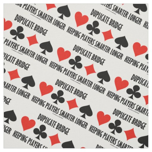 Duplicate Bridge Keeping Players Smarter Longer Fabric