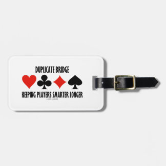 Duplicate Bridge Keeping Players Smarter Longer Luggage Tag